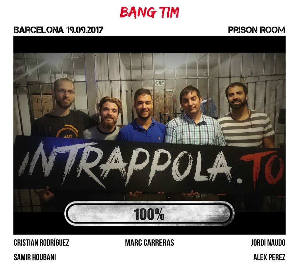 Il gruppo bang tim è fuggito dalla nostra escape room Prison Room