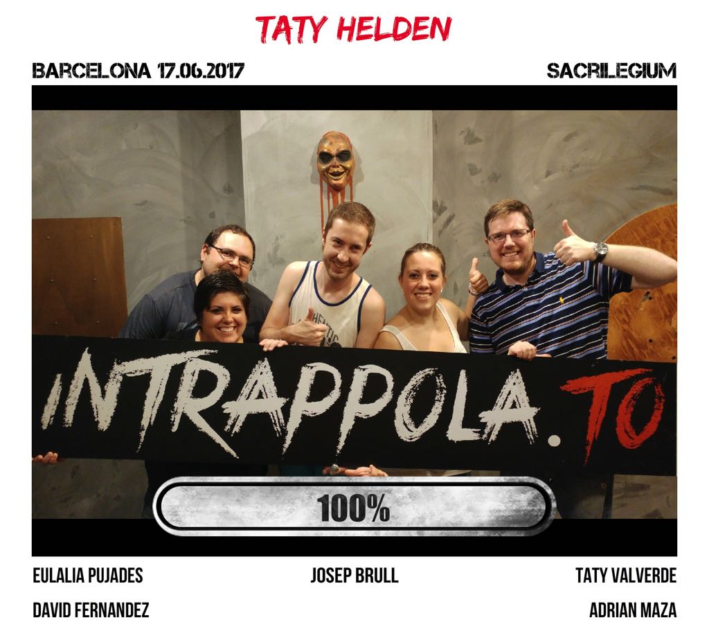 Il gruppo Taty Helden è fuggito dalla nostra escape room Sacrilegium
