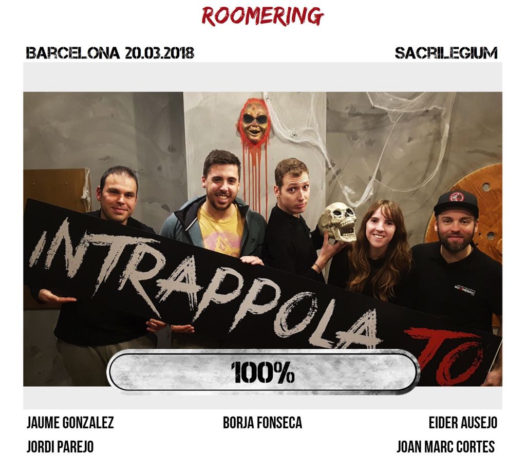 Il gruppo roomering è fuggito dalla nostra escape room Sacrilegium