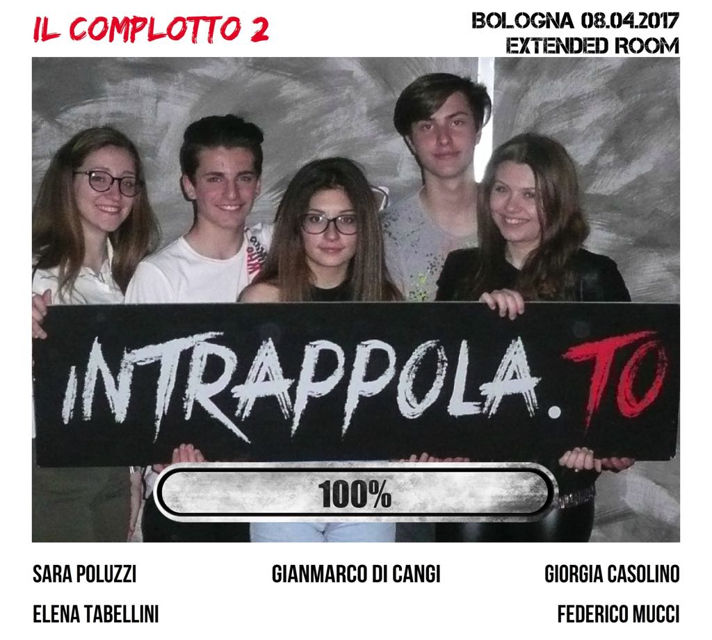 Il gruppo Il complotto 2 è fuggito dalla nostra escape room Extended Room