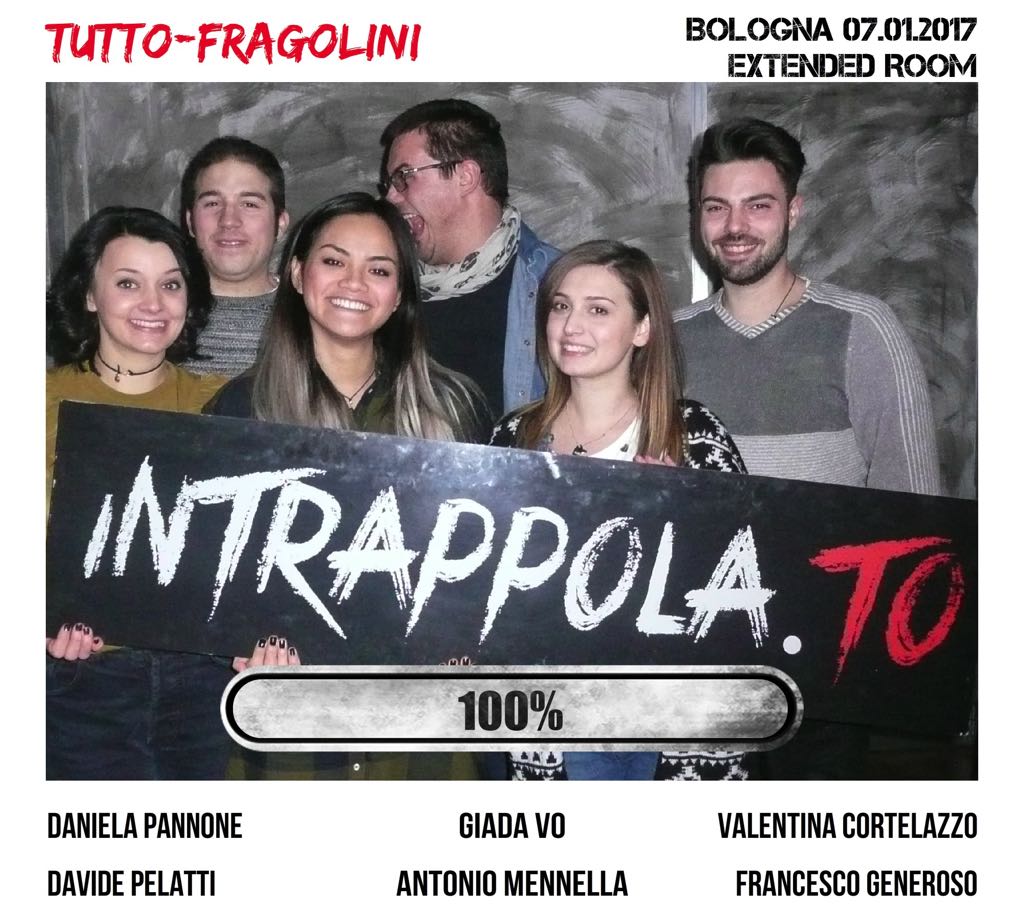 Il gruppo Tutto-Fragolini è fuggito dalla nostra escape room Extended Room