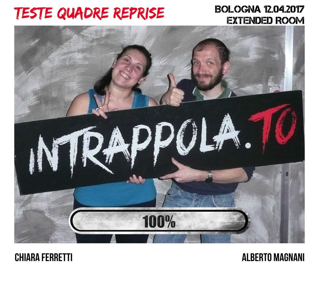 Il gruppo teste quadre REPRISE è fuggito dalla nostra escape room Extended Room