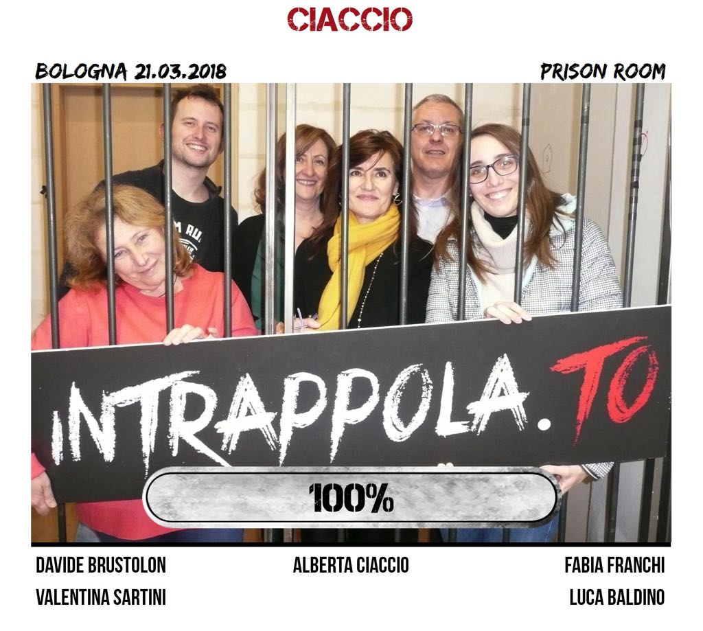 Il gruppo Ciaccio è fuggito dalla nostra escape room Prison Room