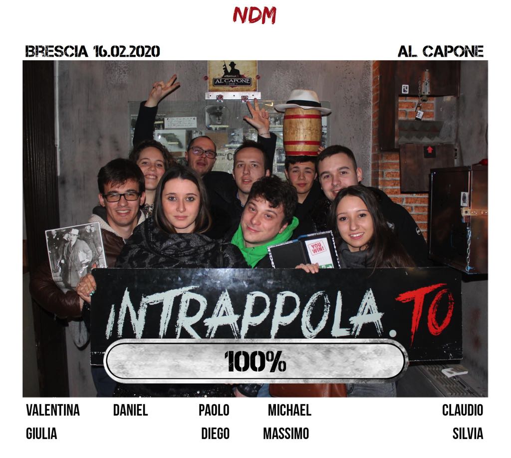 Il gruppo NDM è fuggito dalla nostra escape room Al Capone