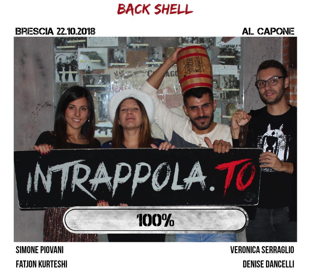 Il gruppo back shell è fuggito dalla nostra escape room Al Capone