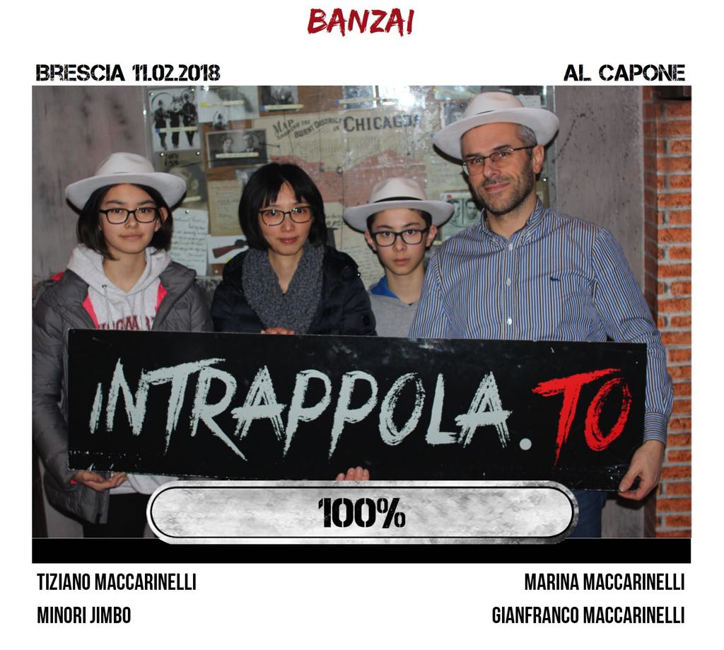 Il gruppo banzai è fuggito dalla nostra escape room Al Capone