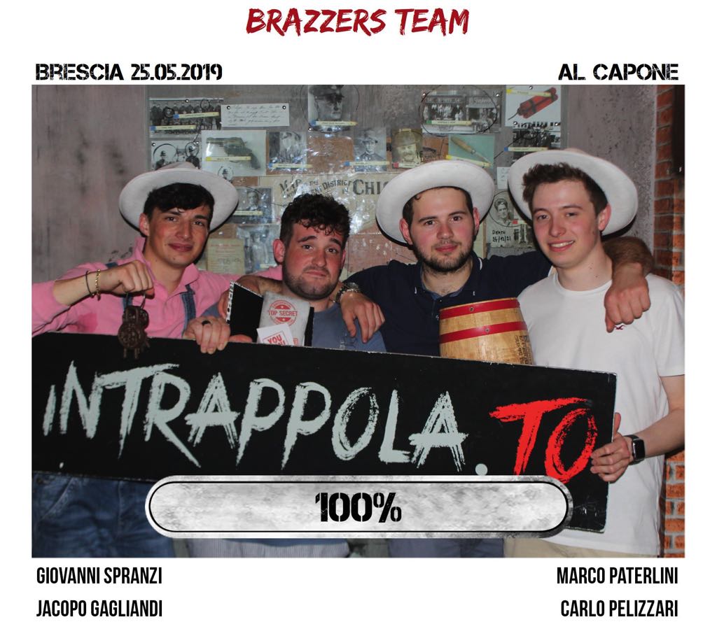Il gruppo brazzers team è fuggito dalla nostra escape room Al Capone
