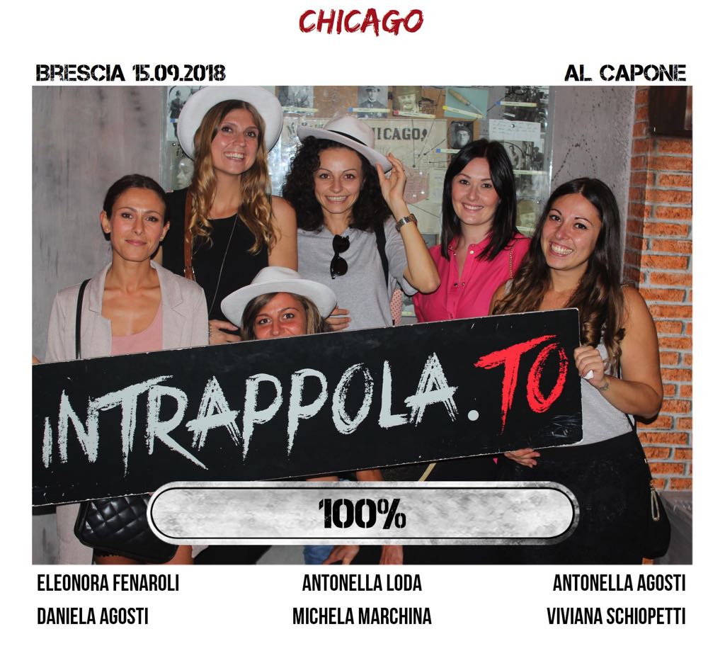 Il gruppo chicago è fuggito dalla nostra escape room Al Capone