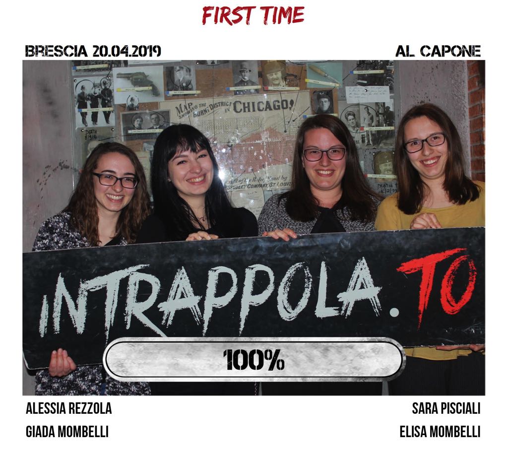 Il gruppo al caprone è fuggito dalla nostra escape room Al Capone