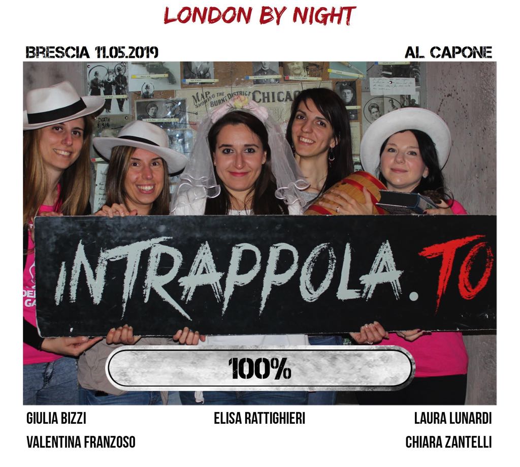 Il gruppo london by night è fuggito dalla nostra escape room Al Capone