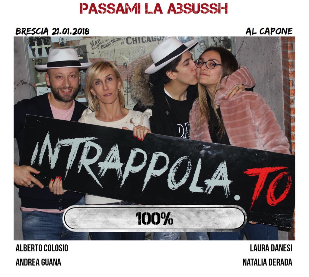 Il gruppo passami la absussh è fuggito dalla nostra escape room Al Capone