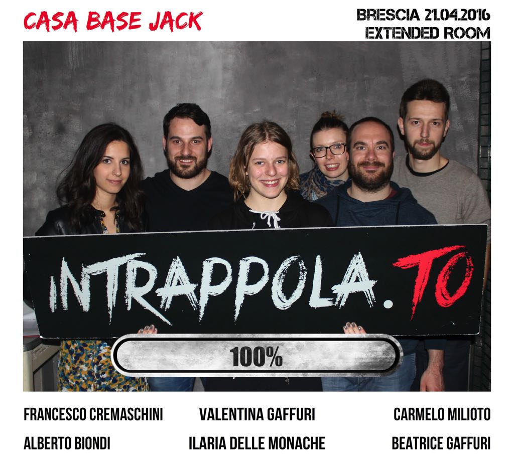 Il gruppo Casa base jack è fuggito dalla nostra escape room Extended Room