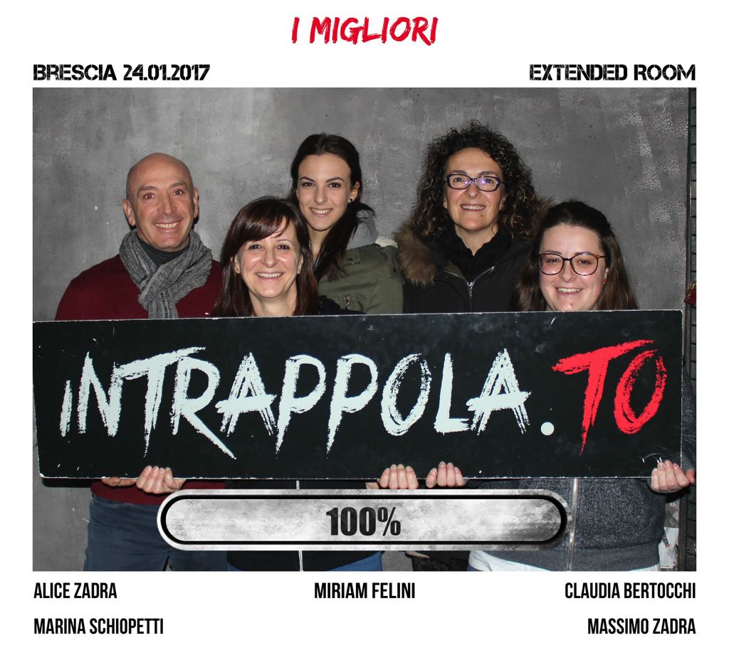 Il gruppo I Migliori  è fuggito dalla nostra escape room Extended Room