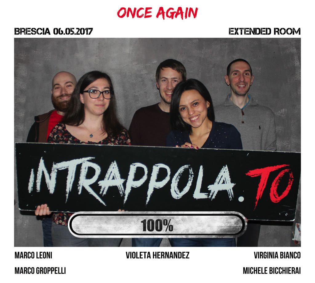 Il gruppo Once Again è fuggito dalla nostra escape room Extended Room