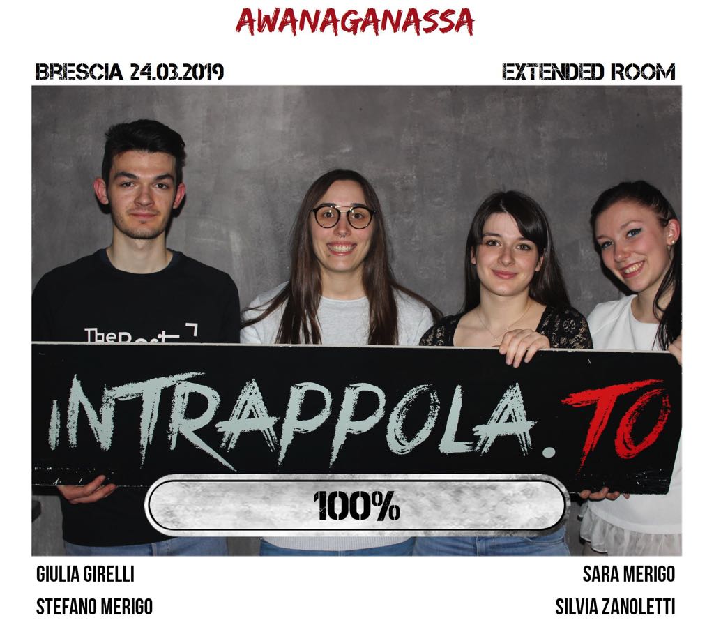 Il gruppo awanaganassa è fuggito dalla nostra escape room Extended Room
