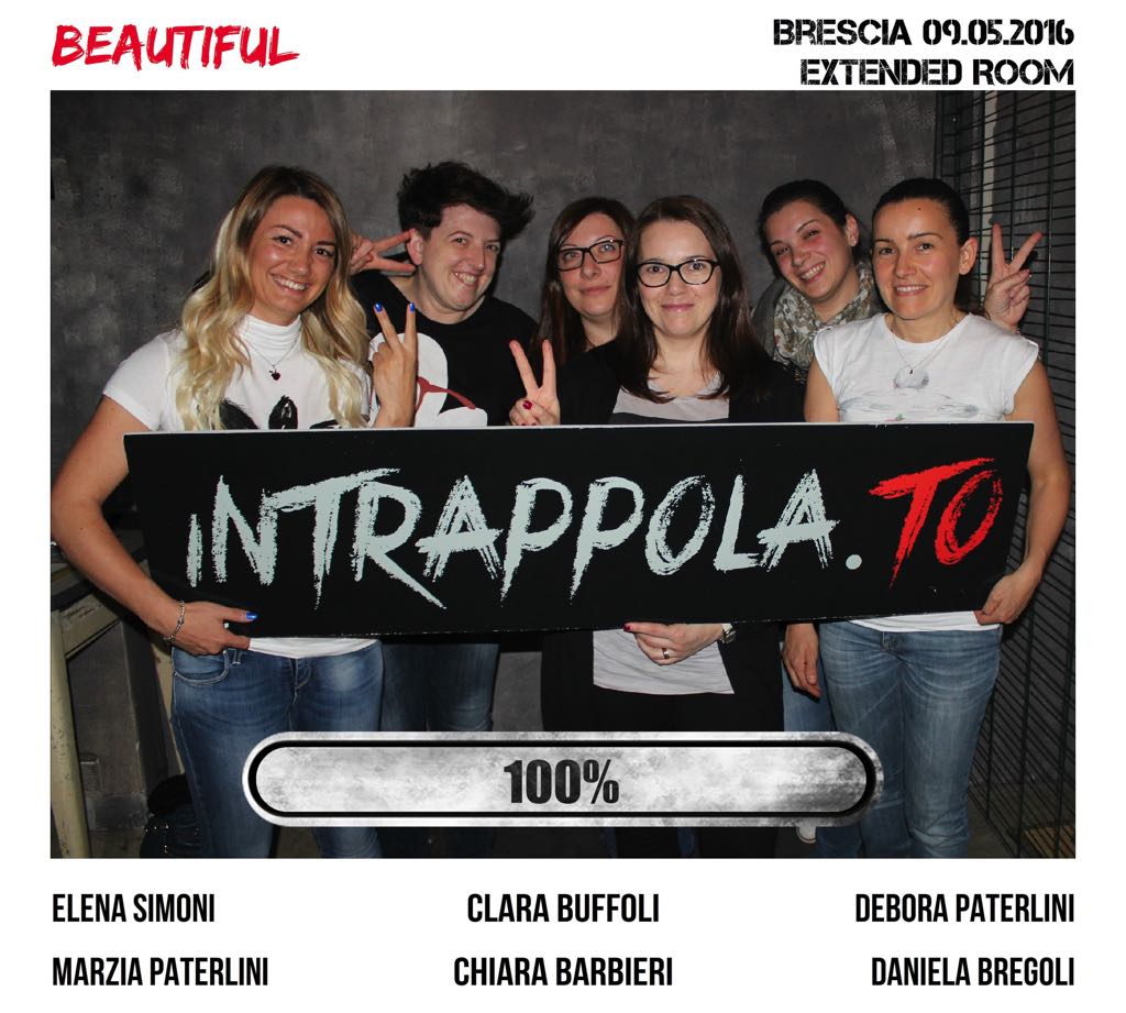 Il gruppo beautiful è fuggito dalla nostra escape room Extended Room