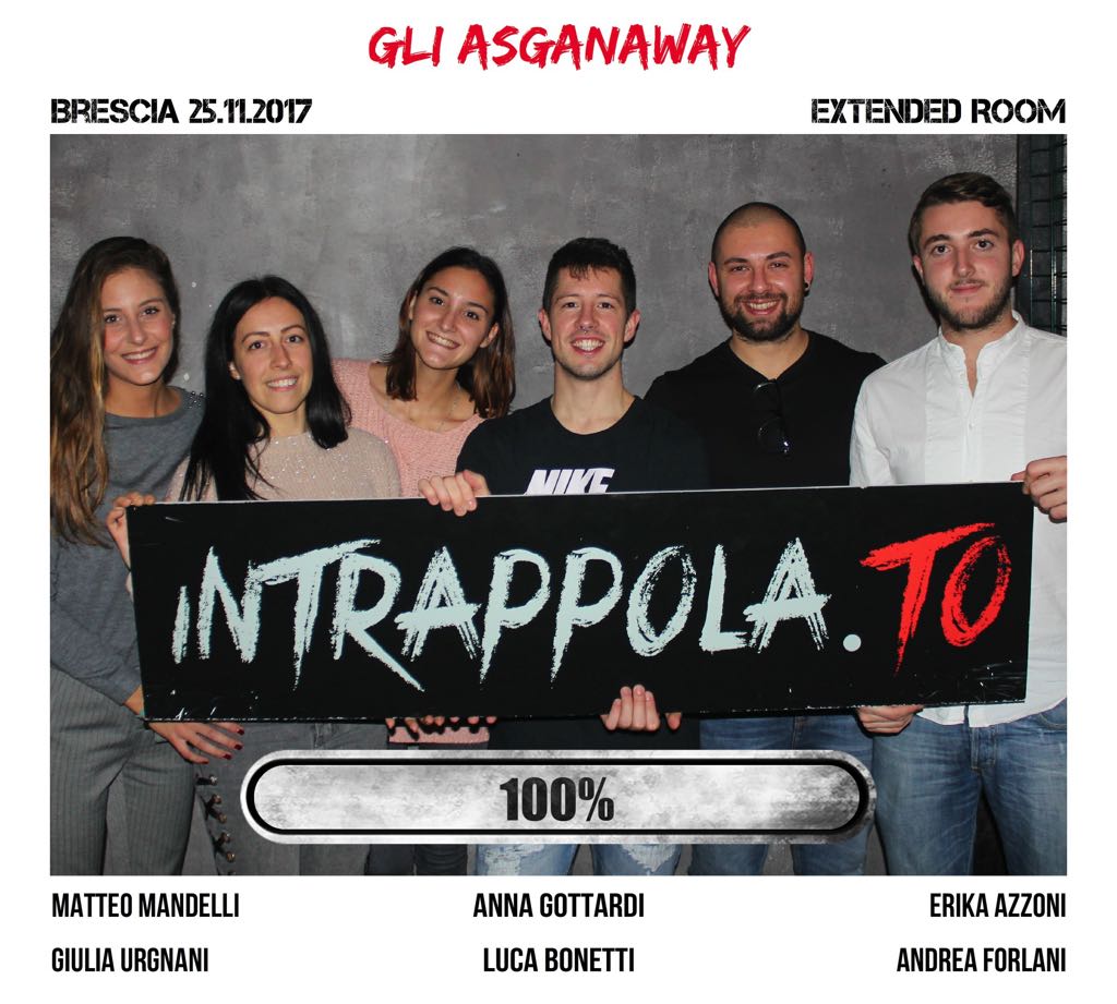 Il gruppo gli asganaway è fuggito dalla nostra escape room Extended Room