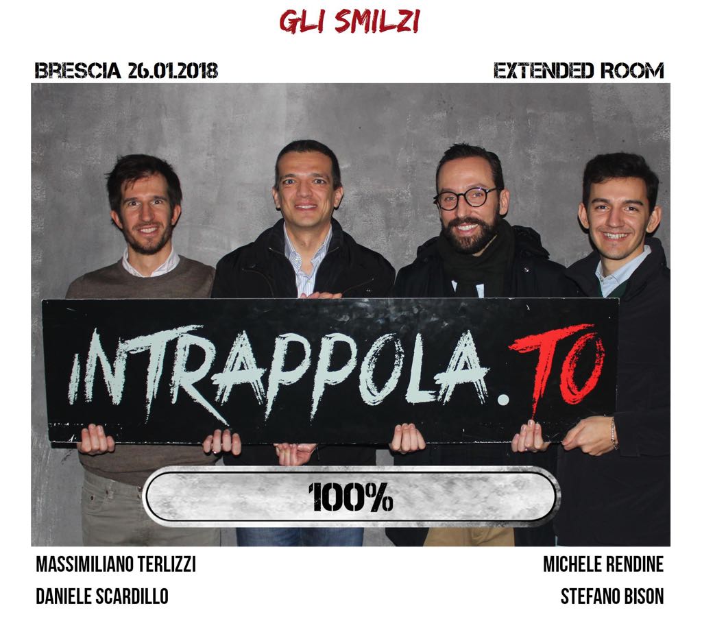 Il gruppo gli smilzi è fuggito dalla nostra escape room Extended Room