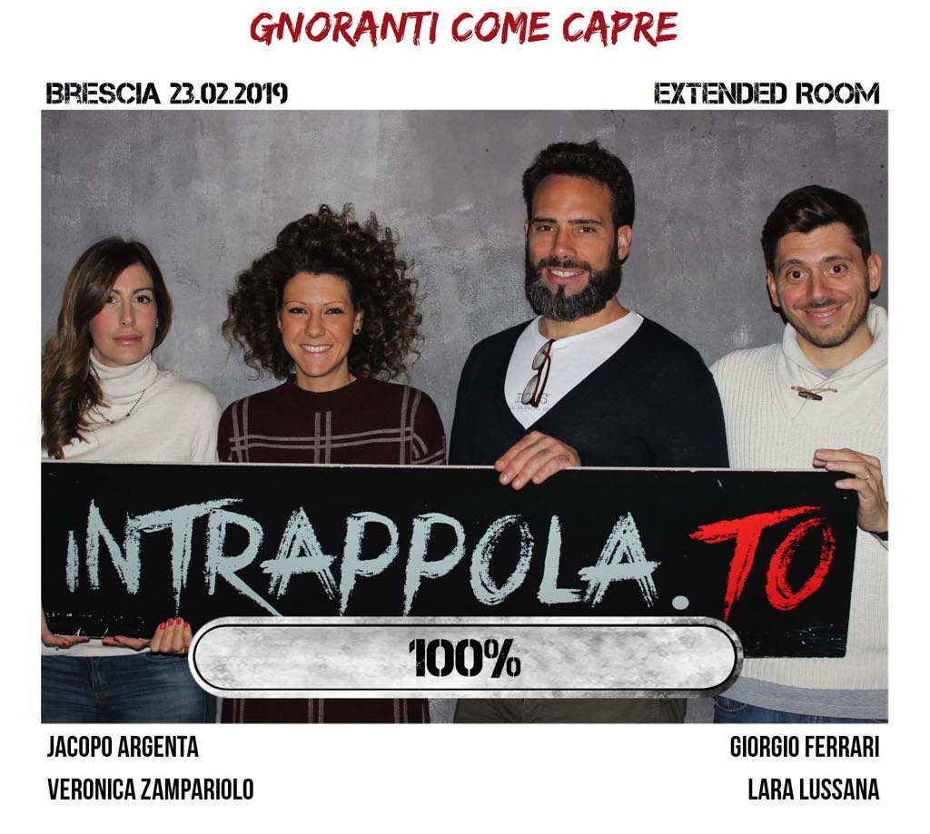 Il gruppo gnoranti come capre è fuggito dalla nostra escape room Extended Room