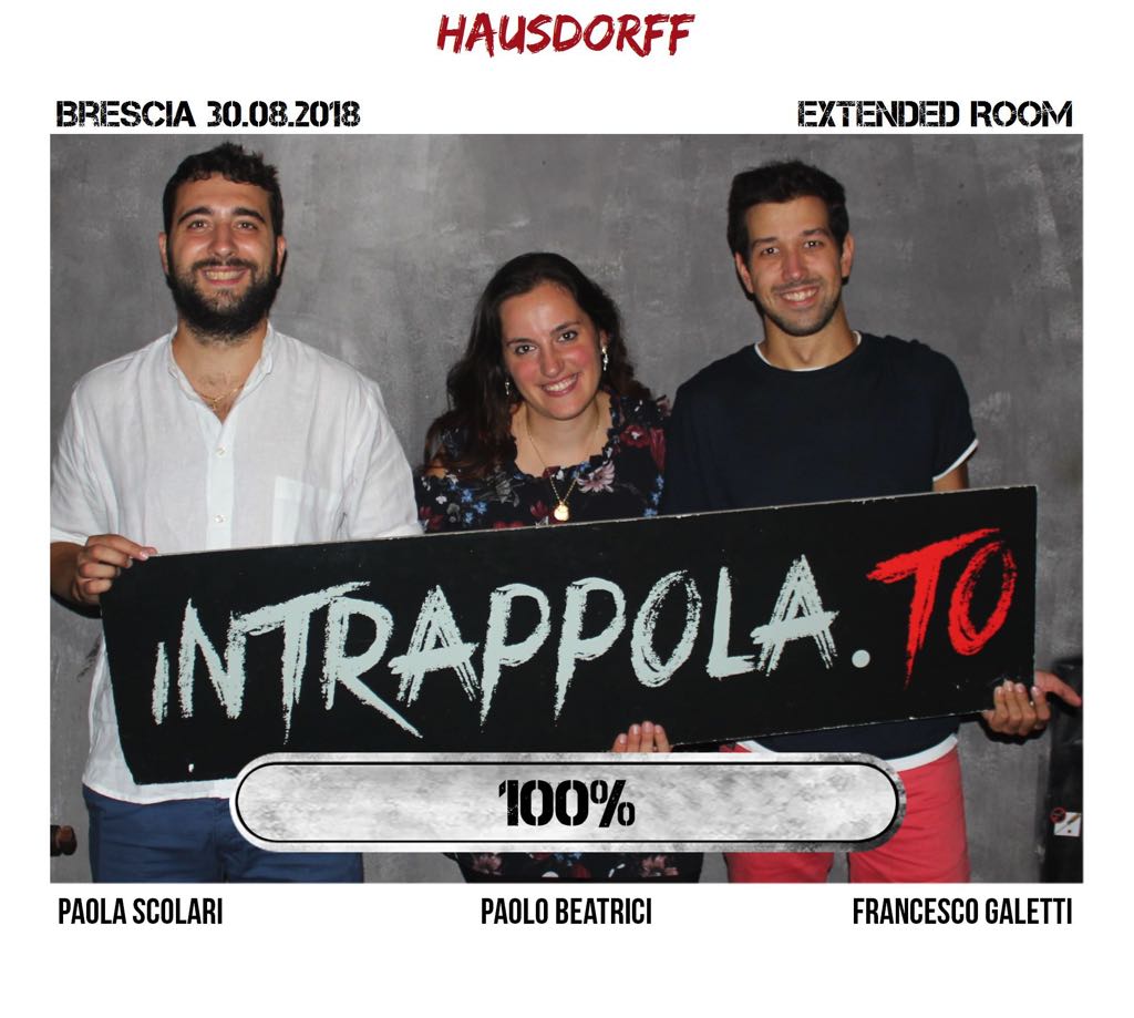 Il gruppo hausdorff è fuggito dalla nostra escape room Extended Room