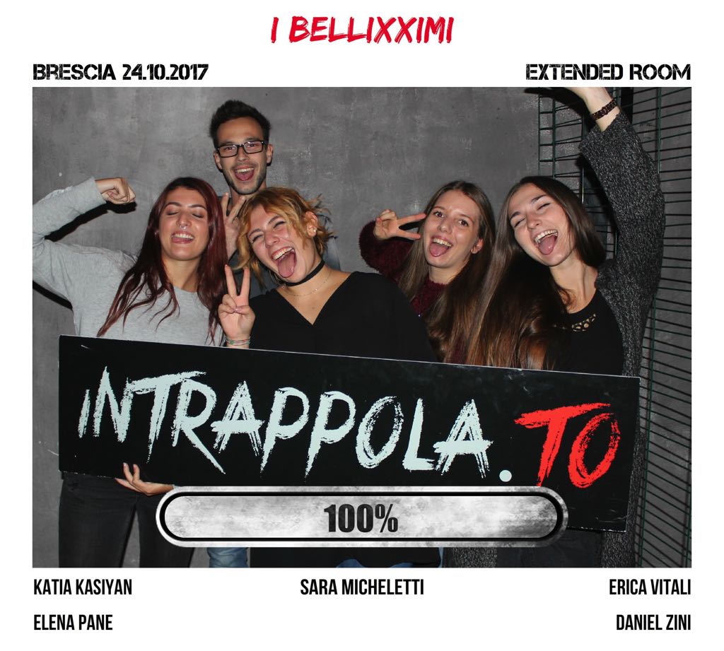 Il gruppo i bellixximi è fuggito dalla nostra escape room Extended Room