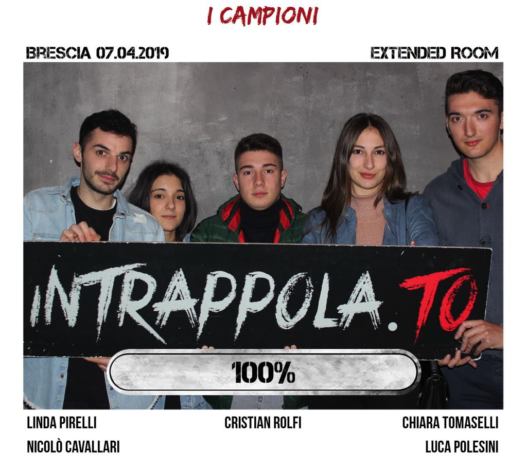 Il gruppo i campioni è fuggito dalla nostra escape room Extended Room