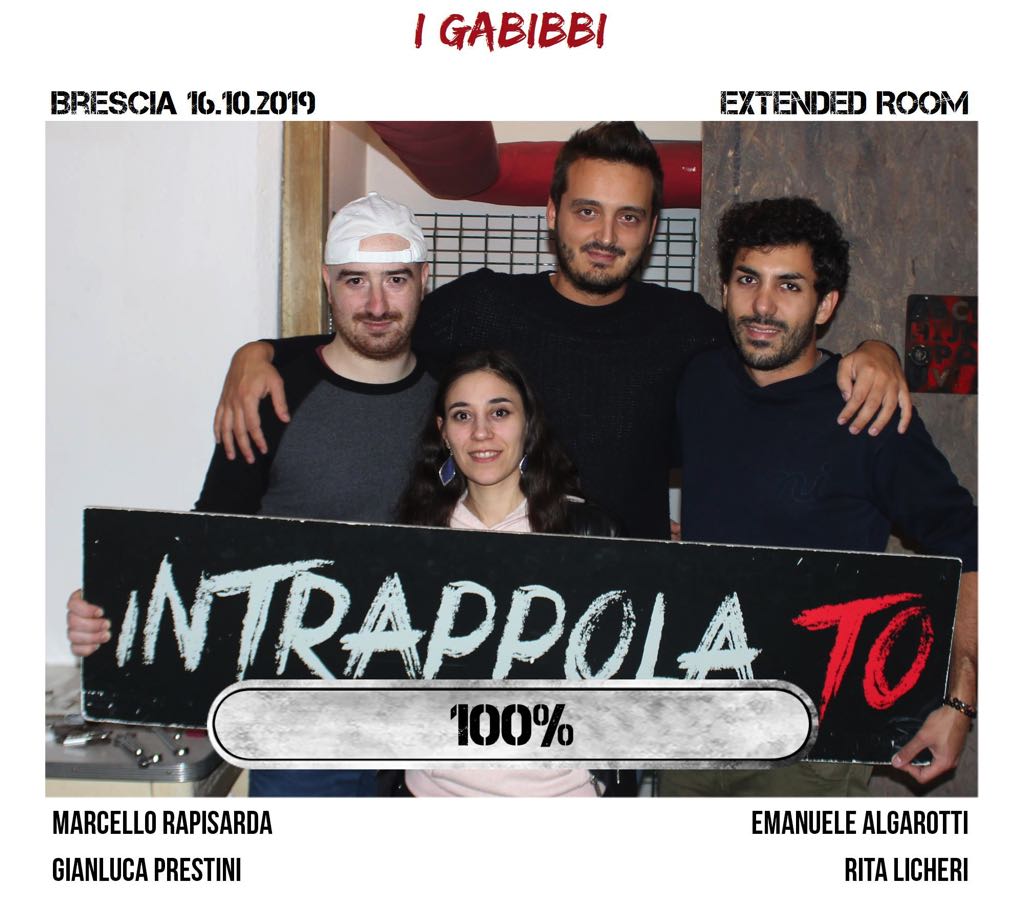 Il gruppo i gabibbi è fuggito dalla nostra escape room Extended Room