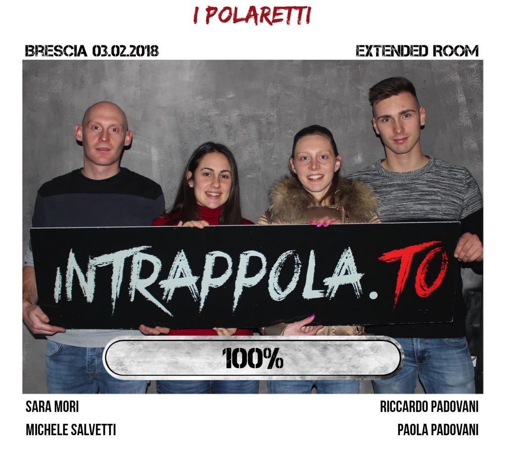 Il gruppo i polaretti è fuggito dalla nostra escape room Extended Room