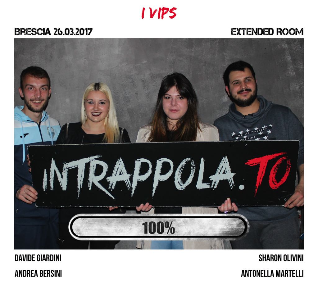 Il gruppo i vips è fuggito dalla nostra escape room Extended Room