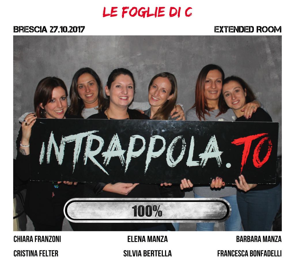 Il gruppo le foglie di c è fuggito dalla nostra escape room Extended Room
