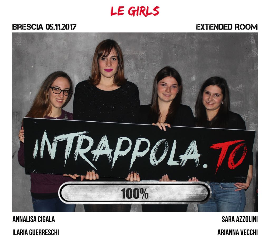 Il gruppo le girls è fuggito dalla nostra escape room Extended Room