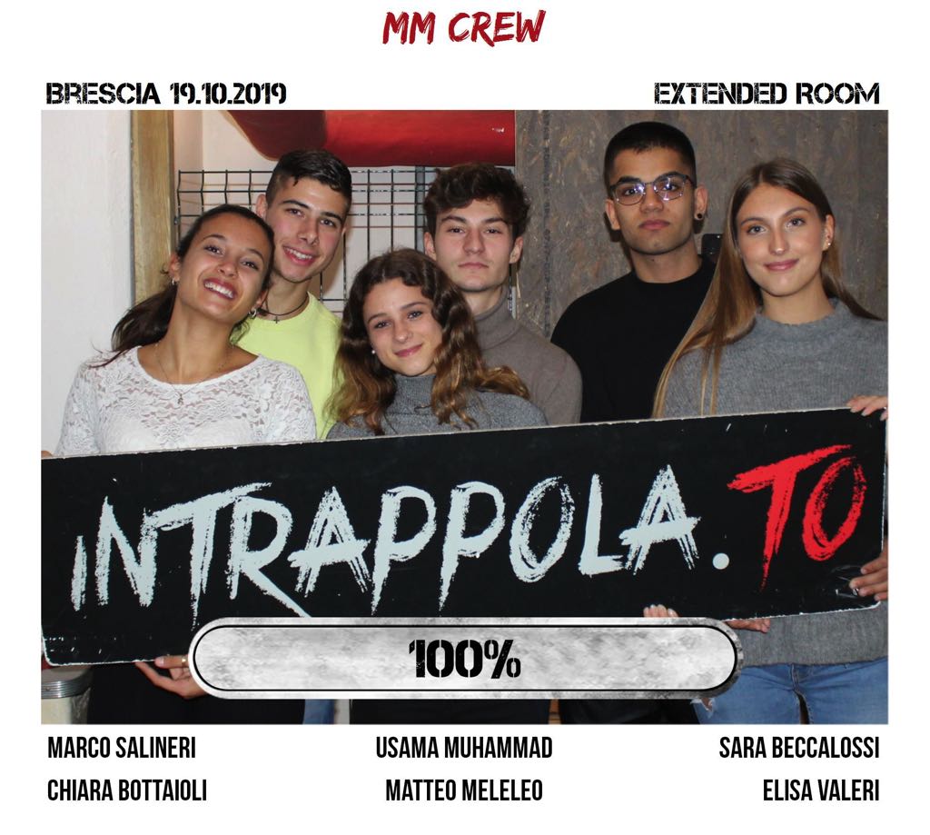 Il gruppo mm crew è fuggito dalla nostra escape room Extended Room