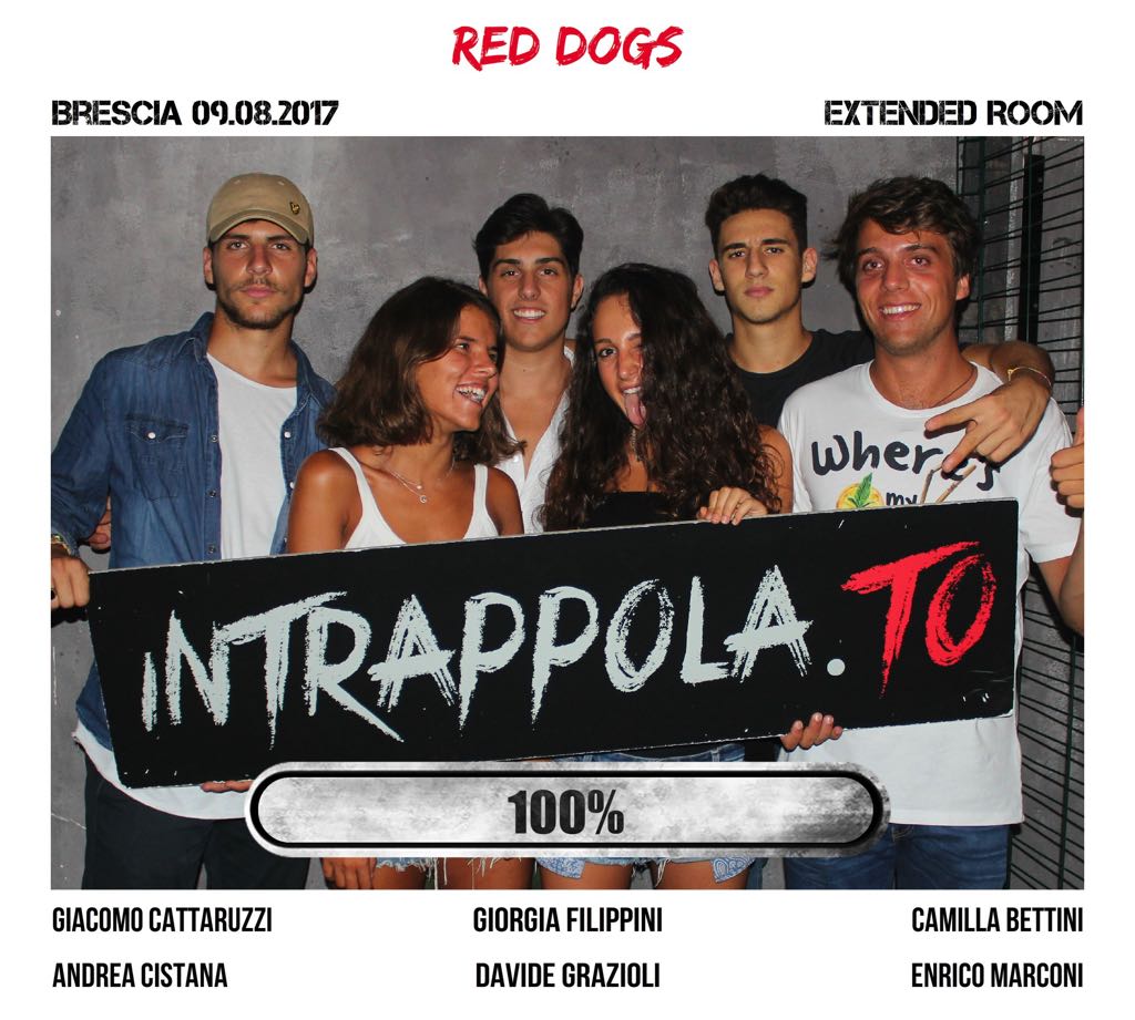 Il gruppo red dogs è fuggito dalla nostra escape room Extended Room