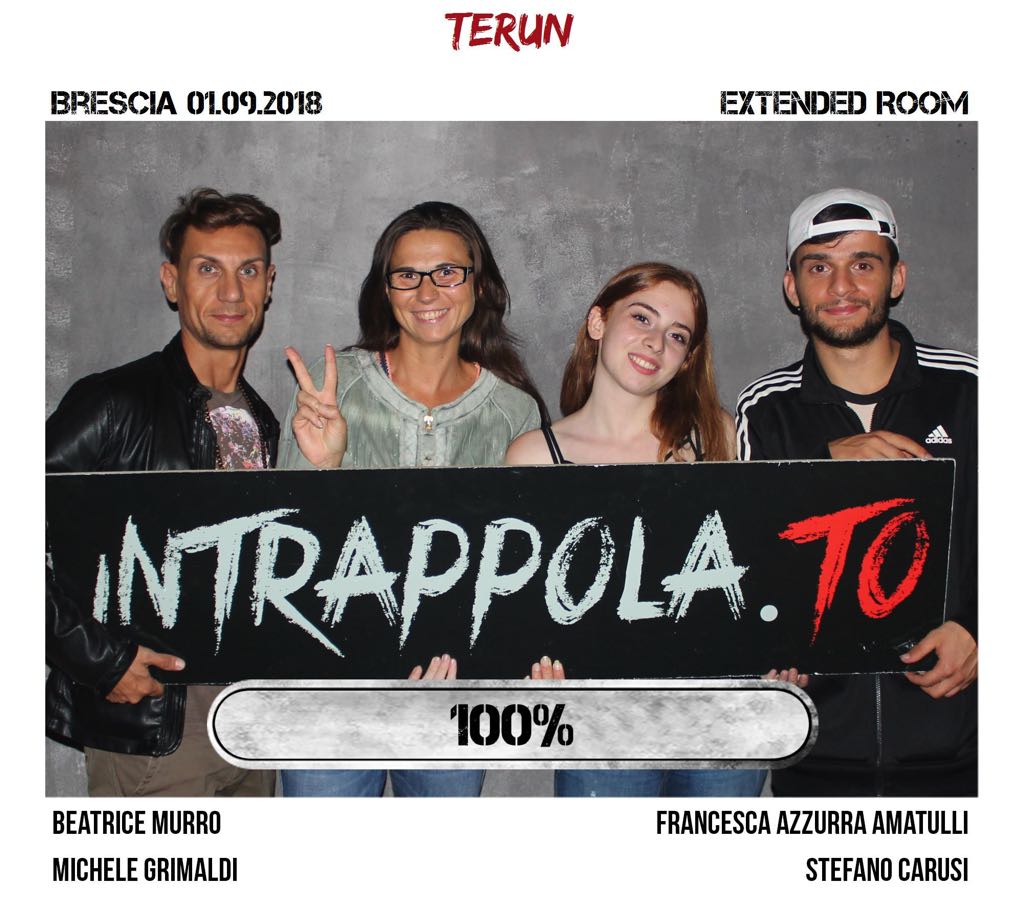 Il gruppo terun è fuggito dalla nostra escape room Extended Room