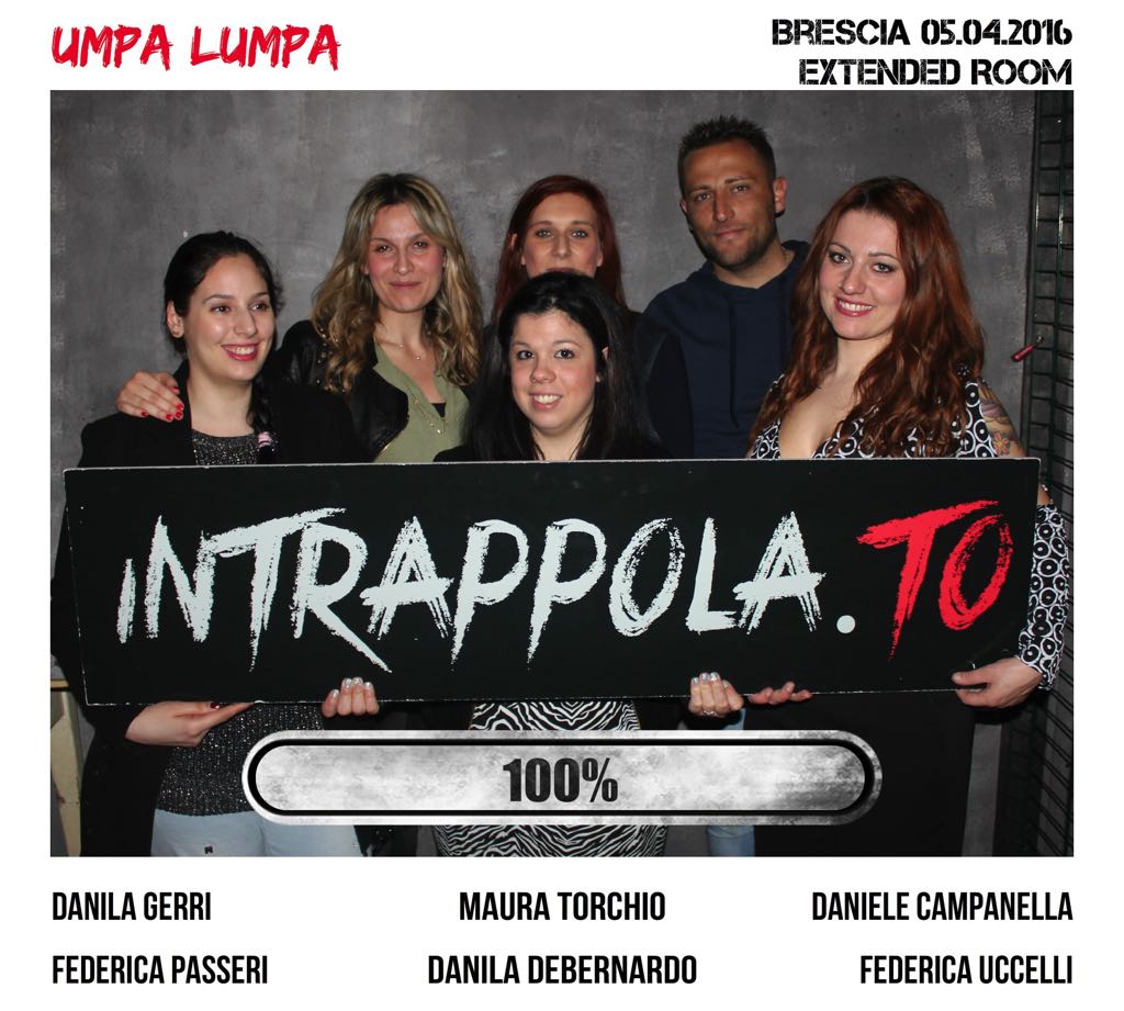 Il gruppo  è fuggito dalla nostra escape room Extended Room