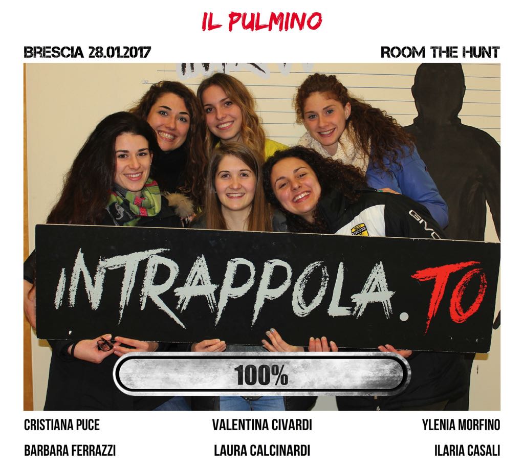 Il gruppo Il Pulmino  è fuggito dalla nostra escape room Room The Hunt