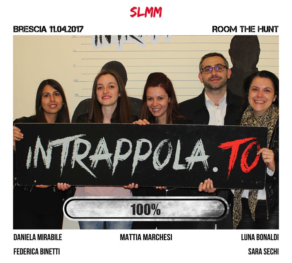 Il gruppo SLMM è fuggito dalla nostra escape room Room The Hunt