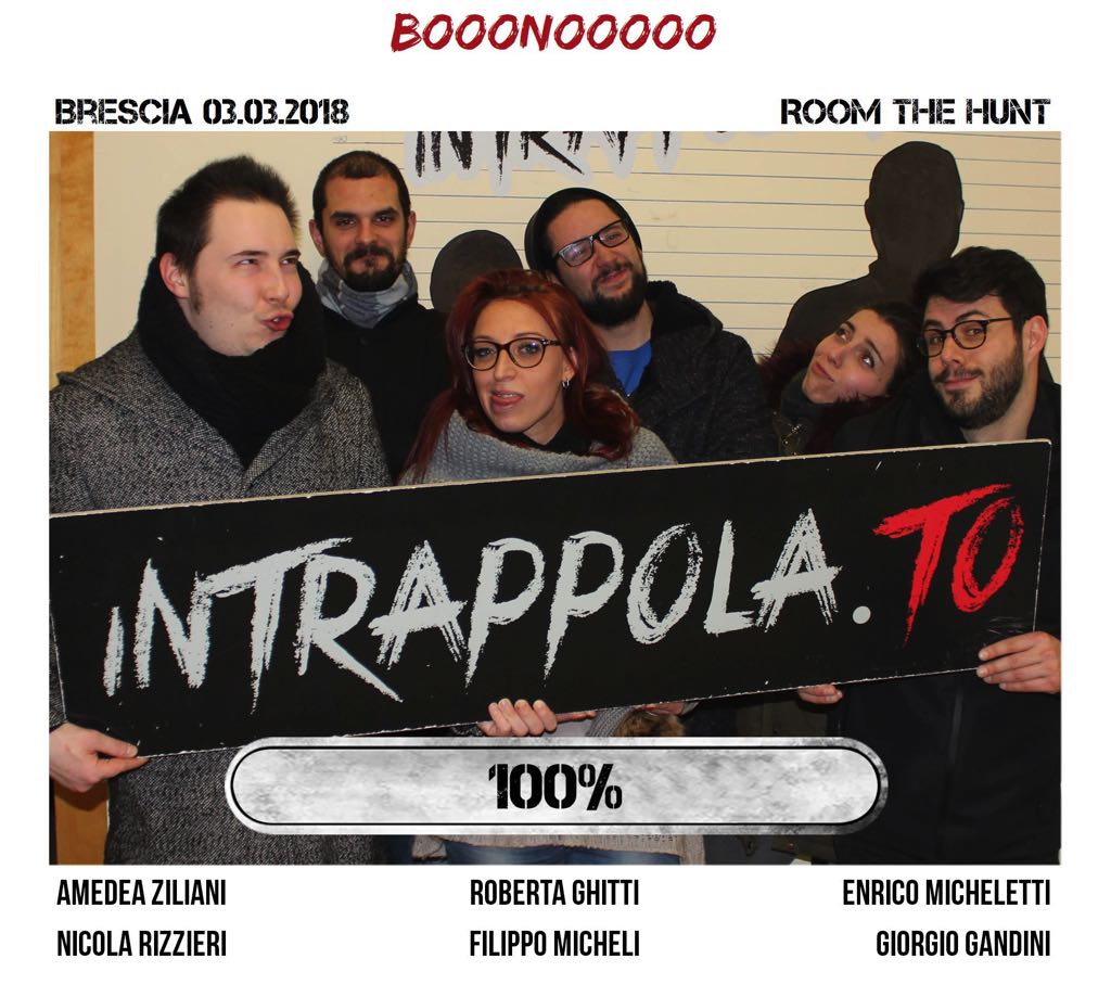 Il gruppo booonooooo è fuggito dalla nostra escape room Room The Hunt