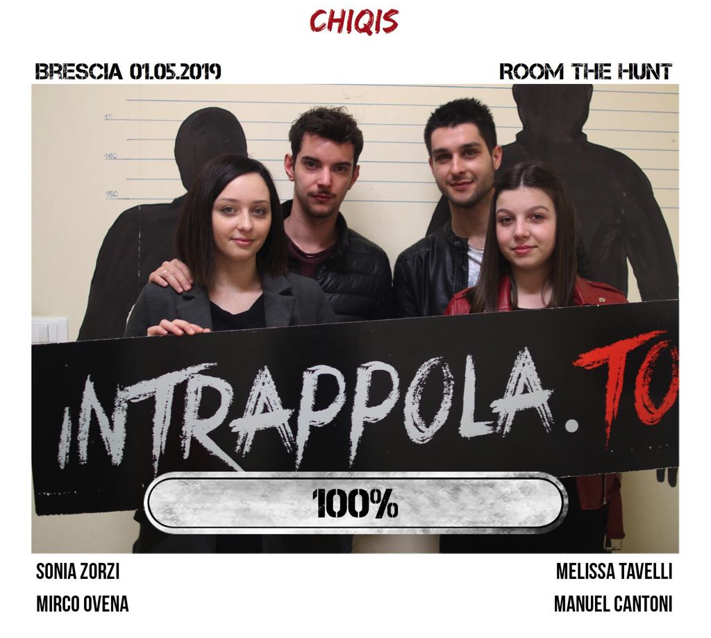 Il gruppo chiqis è fuggito dalla nostra escape room Room The Hunt