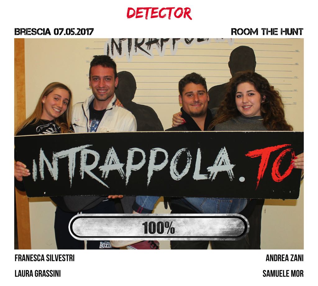 Il gruppo detector è fuggito dalla nostra escape room Room The Hunt