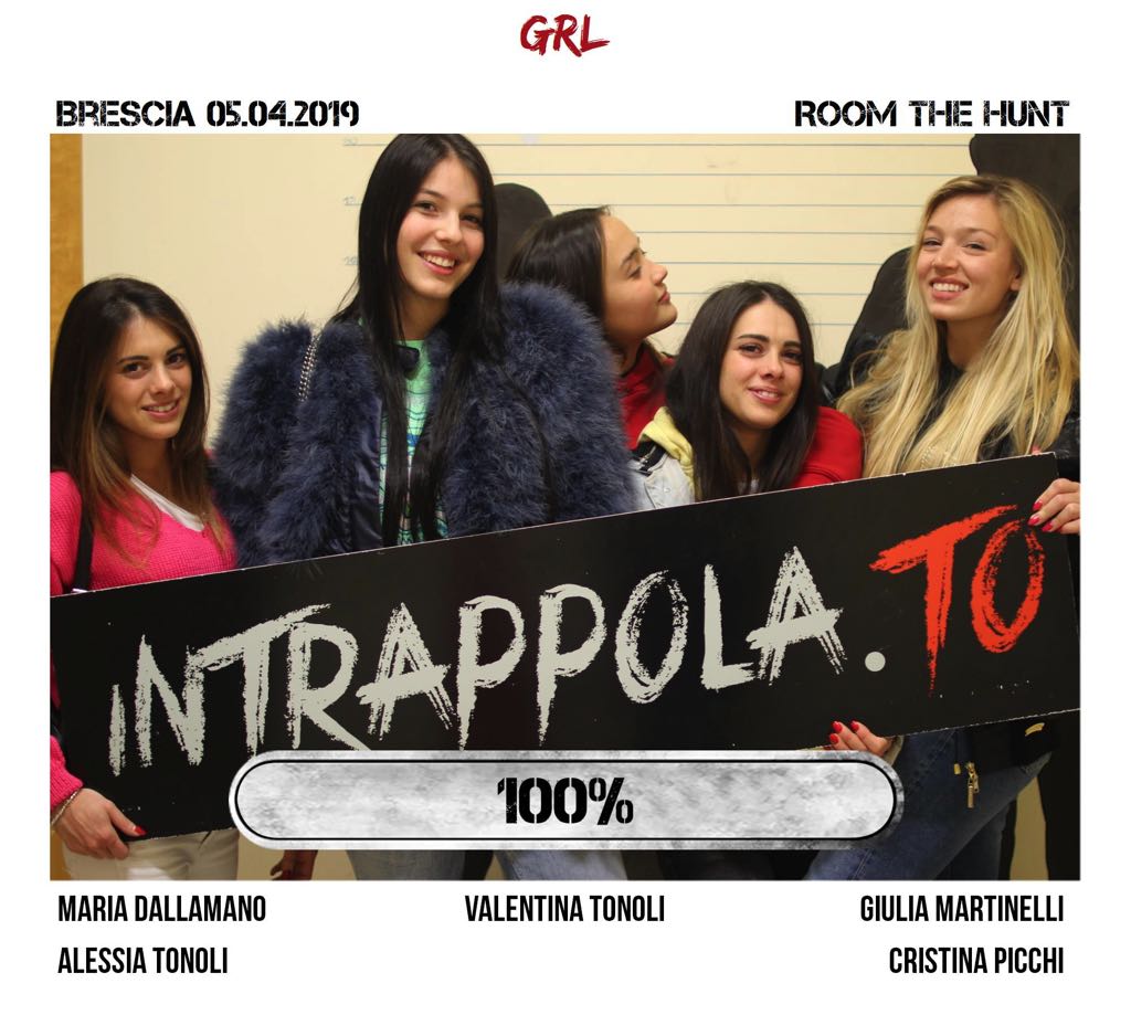Il gruppo grl è fuggito dalla nostra escape room Room The Hunt