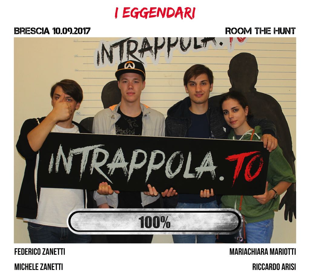 Il gruppo i eggendari è fuggito dalla nostra escape room Room The Hunt