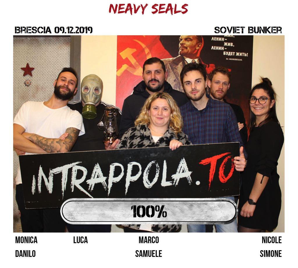 Il gruppo neavy seals è fuggito dalla nostra escape room Soviet Bunker