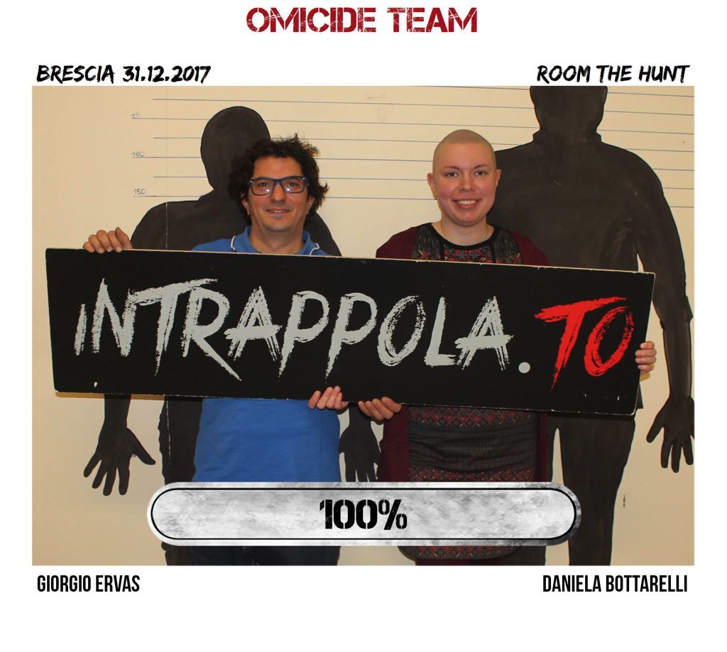 Il gruppo omicide team è fuggito dalla nostra escape room Room The Hunt