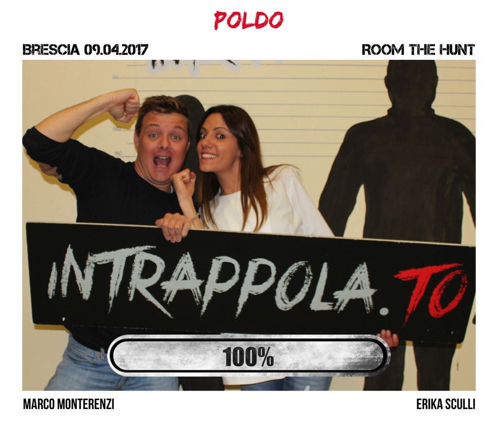 Il gruppo poldo è fuggito dalla nostra escape room Room The Hunt