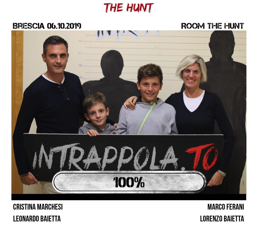 Il gruppo the hunt è fuggito dalla nostra escape room Room The Hunt