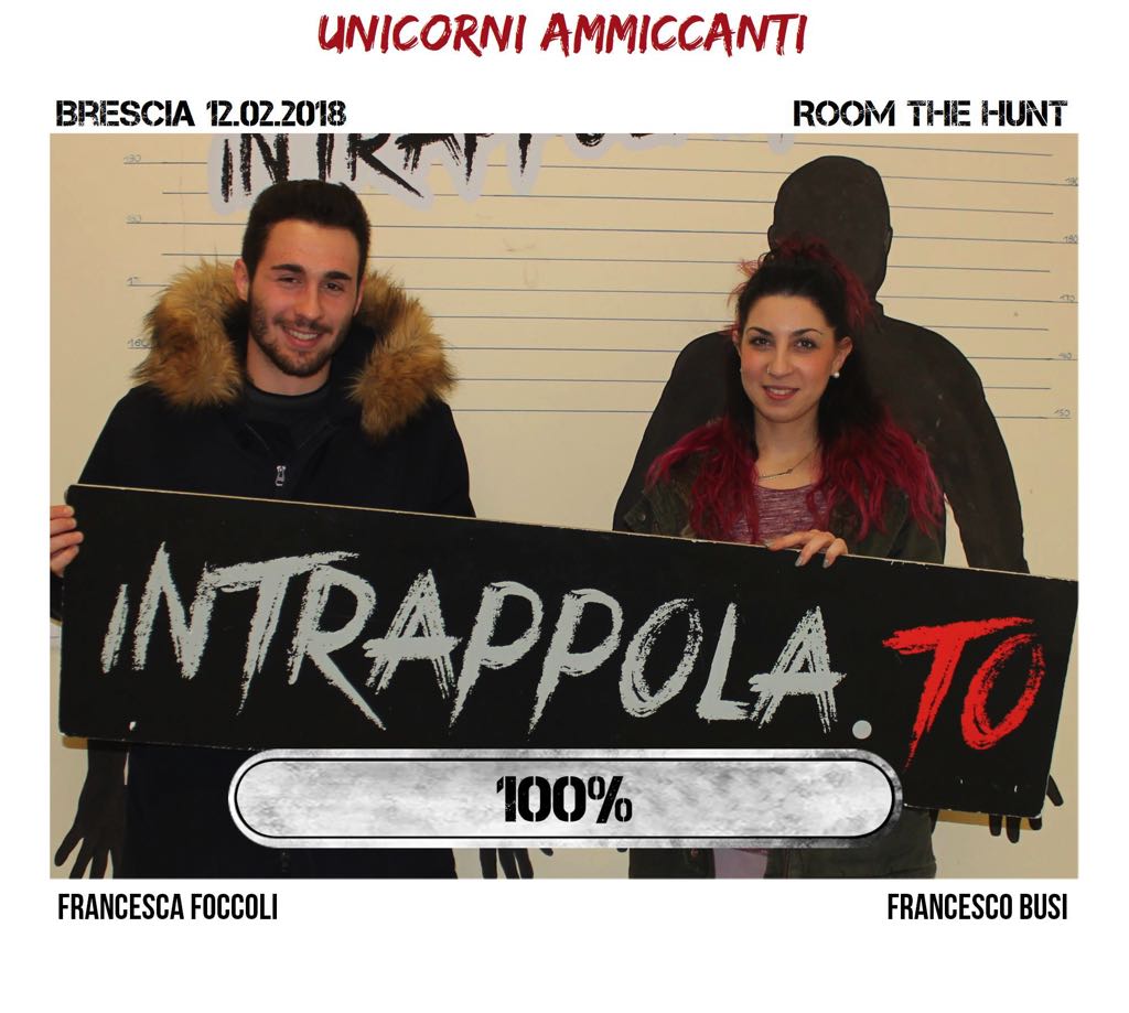 Il gruppo unicorni ammiccanti è fuggito dalla nostra escape room Room The Hunt