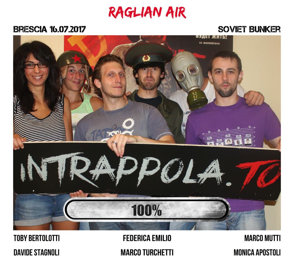 Il gruppo Raglian Air è fuggito dalla nostra escape room Soviet Bunker