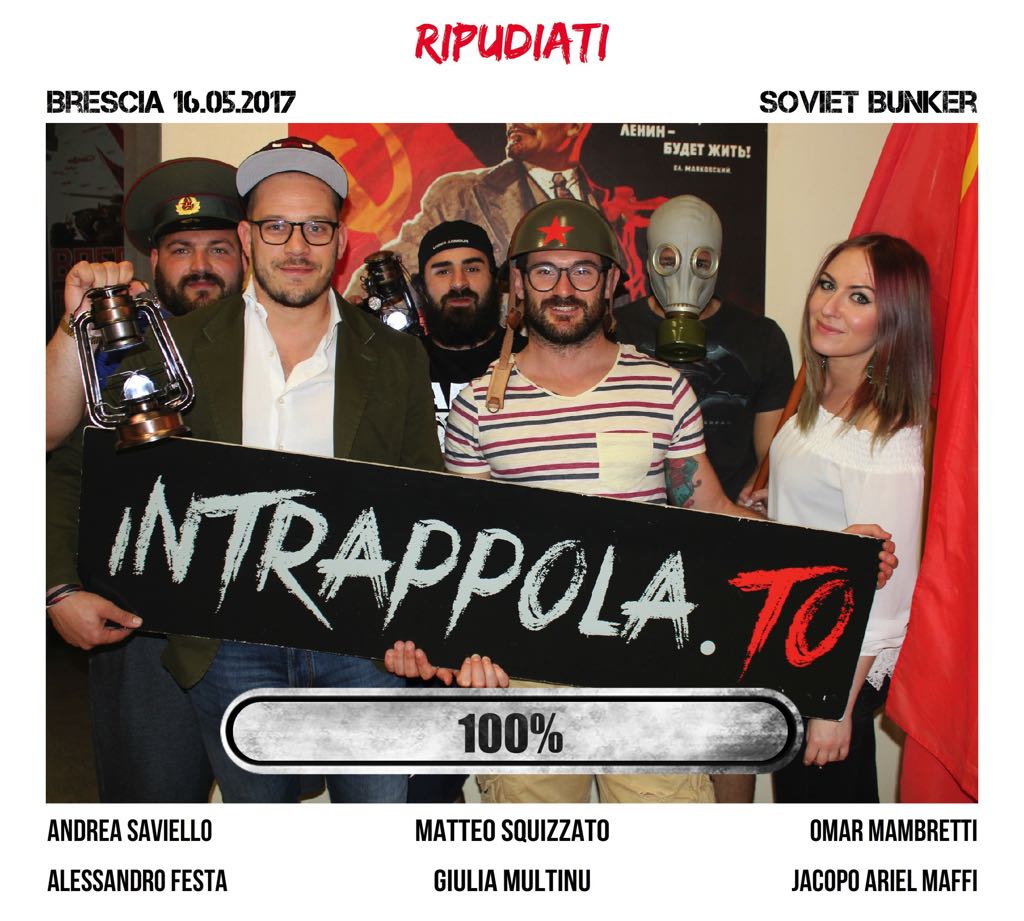 Il gruppo Ripudiati è fuggito dalla nostra escape room Soviet Bunker