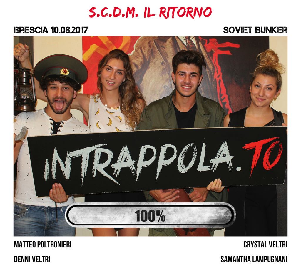 Il gruppo S.C.D.M. Il ritorno è fuggito dalla nostra escape room Soviet Bunker